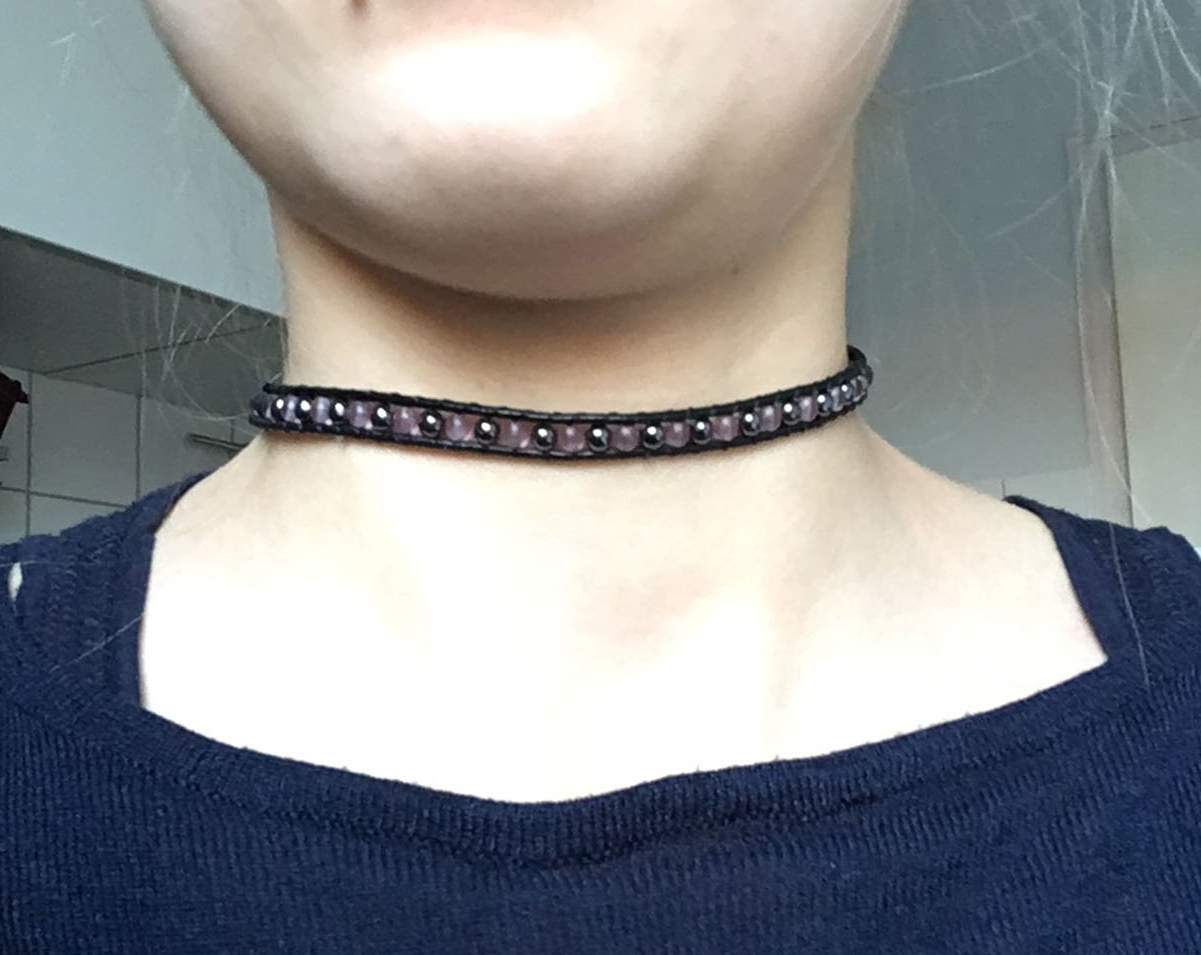 Wickelarmband als Halskette